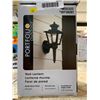 Image 2 : Portfolio Outdoor Wall Lantern Matte Black Finish Clear Glass Lot of 2