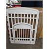 Image 2 : White Portable Plastic Pet Yard with Door and Multiple Panels