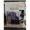 Image 1 : Berkshire Luxe Faux Fur Heated Throw, Blue
