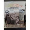 Image 2 : Berkshire Heated Luxe Faux Fur Throw Grey Geo