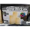 Image 2 : Glow Wick LED Wax Candles 3-Piece Set with Remote Control