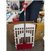 Image 2 : Garant 21-Inch Snow Pusher with Metal Handle and Red Plastic Blade