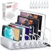 Image 1 : Poweroni Universal Charging Station With 6 Charging Ports and Smart Power Features
