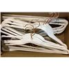 Image 2 : Lot of White Plastic Coat Hangers with Copper Hooks