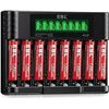 Image 1 : EBL LCD Smart Battery Charger for AA/AAA Rechargeable Batteries