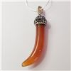 Image 1 : Silver Agate W/ Cord Pendant (~Size 0) (~length 0inches), Suggested Retail Value $200 (Estimated Sel