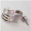 Image 2 : Silver Earrings (~Size 0) (~length 0inches) (~weight 1.6g), Suggested Retail Value $80