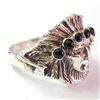 Image 2 : Silver Black Onyx Ring (~Size 7.5)(Ring is resizable for $40) (~length 0inches) (~weight 4.58g), Sug