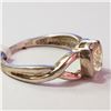 Image 2 : Silver Rose Quartz Ring (~Size 7)(Ring is resizable for $40) (~length 0inches), Suggested Retail Val
