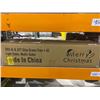 Image 2 : Merry Christmas Slim Green Tree 6-6.5FT with Multi-Color Lights