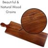 Image 1 : BirdRock Home Charcuterie Board and Cheese Paddle Serving Set Multi-Wood