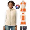 Image 1 : GOTOP Heated Sherpa Vest with Smart All-Area Heating System Ladies XXL