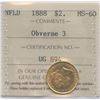 Image 1 : 1888 Newfoundland $2 Gold