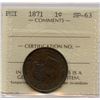 Image 1 : 1871 Prince Edward Island One Cent