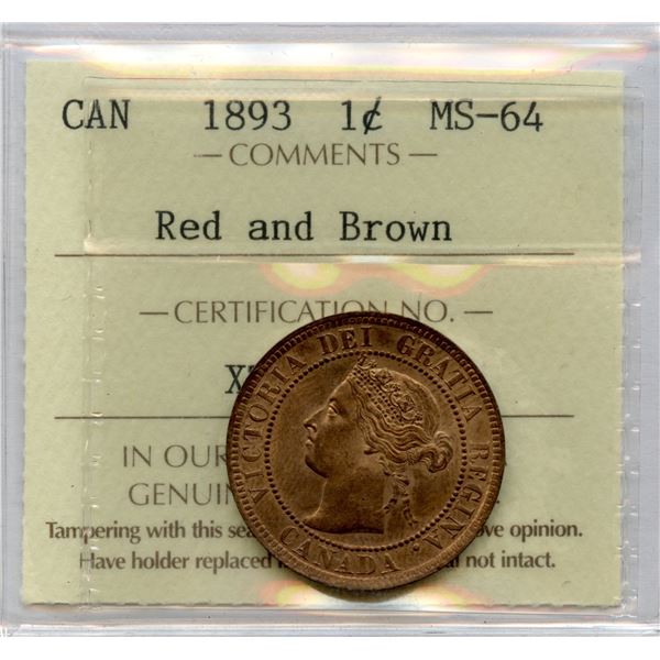 1893 One Cent