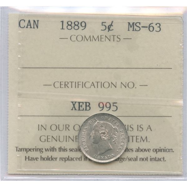 1889 Five Cents