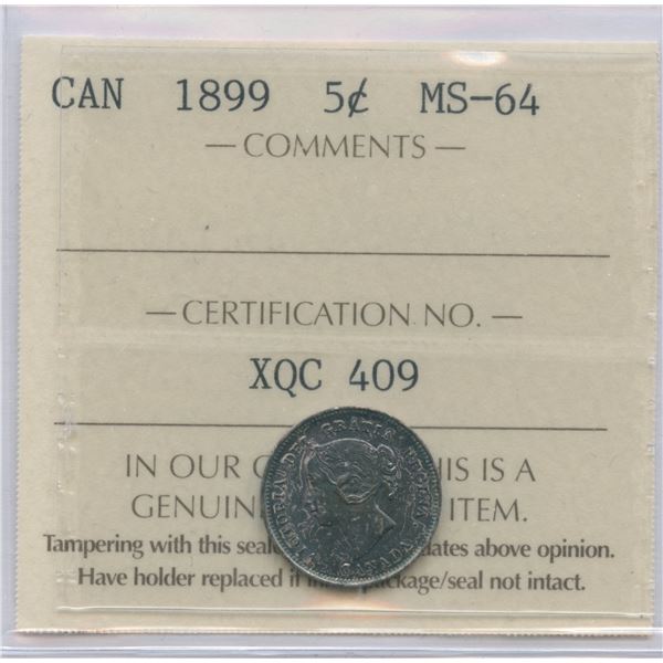 1899 Five Cents