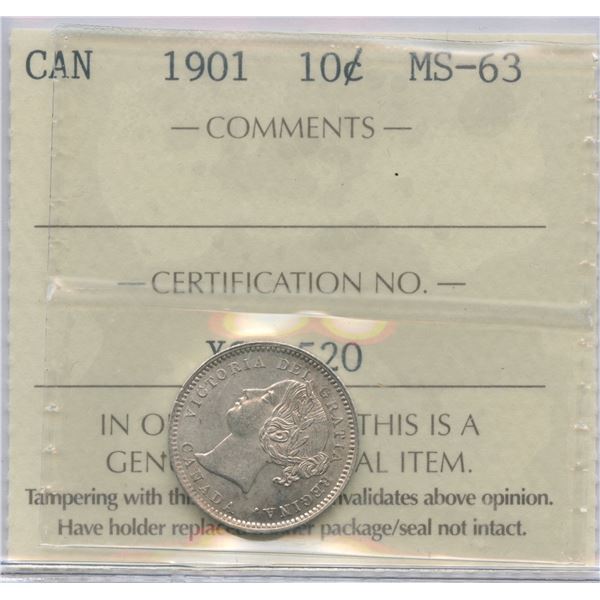 1901 Ten Cents