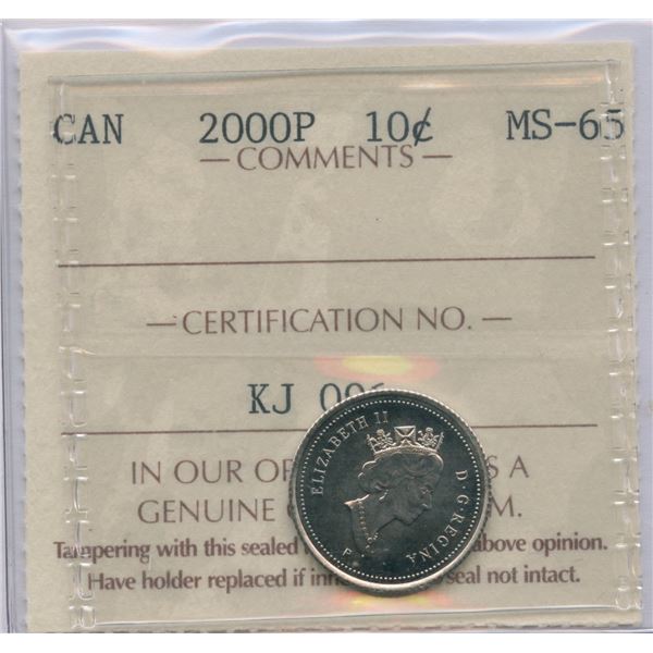 2000P Ten Cents - Test Issue