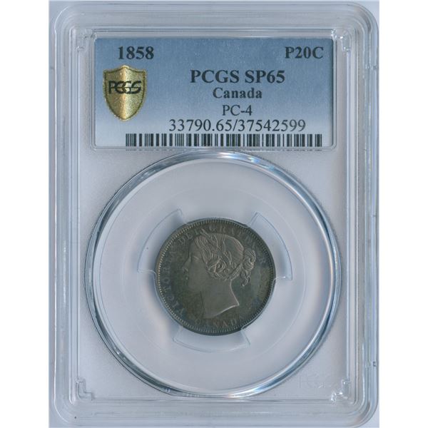 1858 Twenty Cents - Pattern