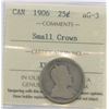 Image 1 : 1906 Twenty-Five Cents - Small Crown