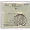 Image 1 : 1936 Twenty-Five Cents - Dot