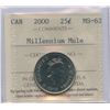 Image 1 : 2000 Twenty-Five Cents - Millenium Mule