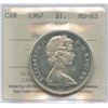 Image 1 : 1967 Silver Dollar - Upset Dies