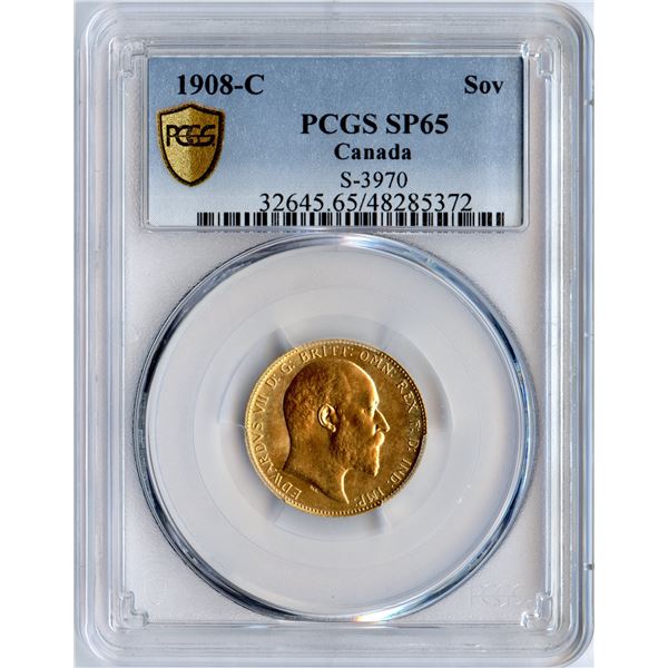 1908c Sovereign - Specimen