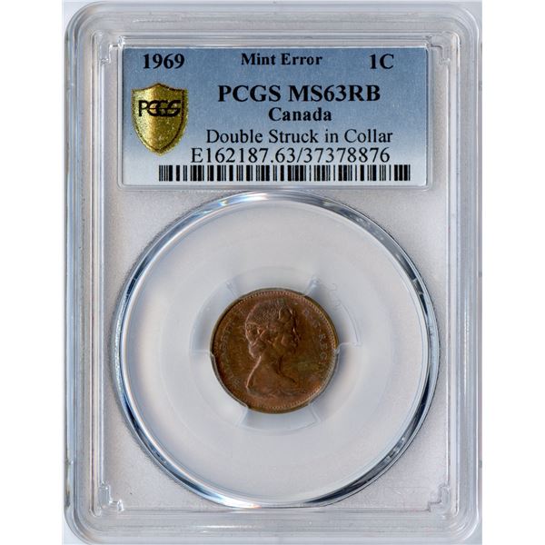 1969 Canadian 1-cent Error