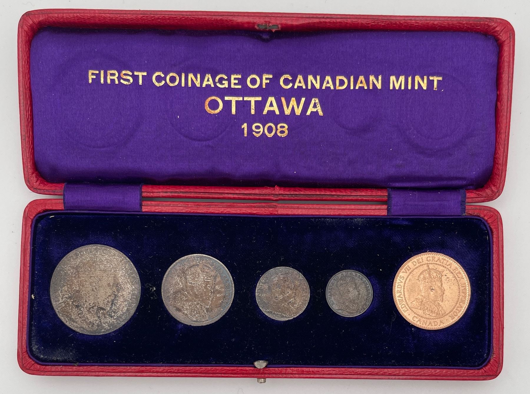 1908 Coin Set 1908 Specimen Set with Case
