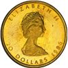 Image 2 : Elizabeth II Brass Specimen Uniface Maple Leaf Die Trial