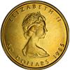 Image 2 : Elizabeth II Brass Specimen Uniface Maple Leaf Die Trial