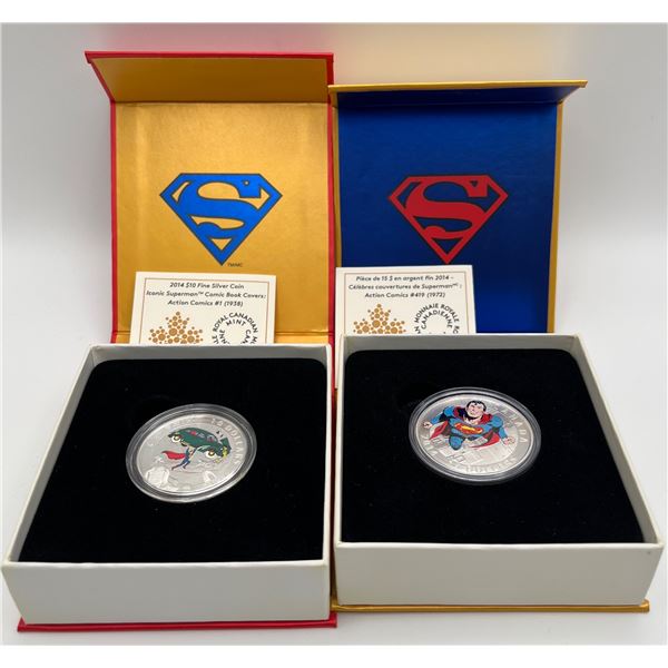 2014 $10 & $15 Superman Coin Set.