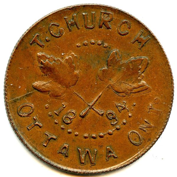 Lot of Two Thomas Church Tokens.†