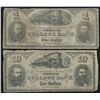Image 1 : College Currency - Lot of 2