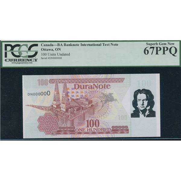 Duranote 100 - Beethoven Test Note