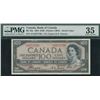 Image 1 : Bank of Canada $100, 1954 - Devil's Face Radar