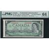 Image 1 : Bank of Canada $1, 1967 - Cut out of Register
