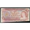 Image 1 : Bank of Canada $2, 1974 - Cut out of Register