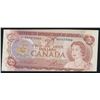 Image 1 : Bank of Canada $2, 1974 - Cut out of Register