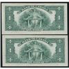 Image 2 : Bank of Canada $1, 1935 - Consecutive Pair