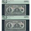 Image 1 : Bank of Canada $1, 1935 - French Consecutive Pair