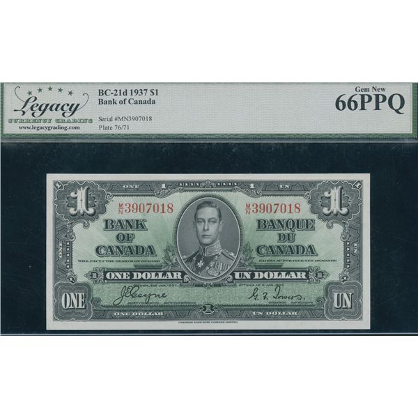 Bank of Canada $1, 1937