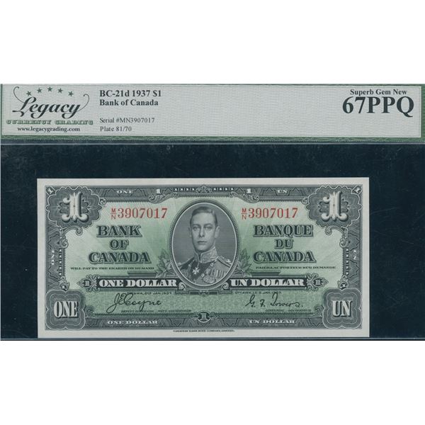 Bank of Canada $1, 1937