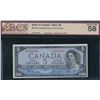 Image 1 : Bank of Canada $5, 1954 - Devil's Face