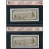Image 2 : Bank of Canada $100, 1954 - Lot of 2