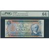Image 1 : Bank of Canada $5, 1972 - Replacement