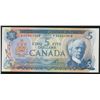 Image 1 : Bank of Canada $5, 1972 - Replacement