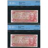 Image 2 : Bank of Canada $50, 1975 - Lot of 5 Consecutive